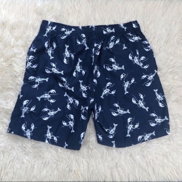 Lobster Print Swim Trunks - Picture 4 of 8